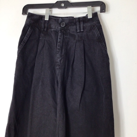 Wat the Brand denim jeans xs women black flare - Picture 2 of 9